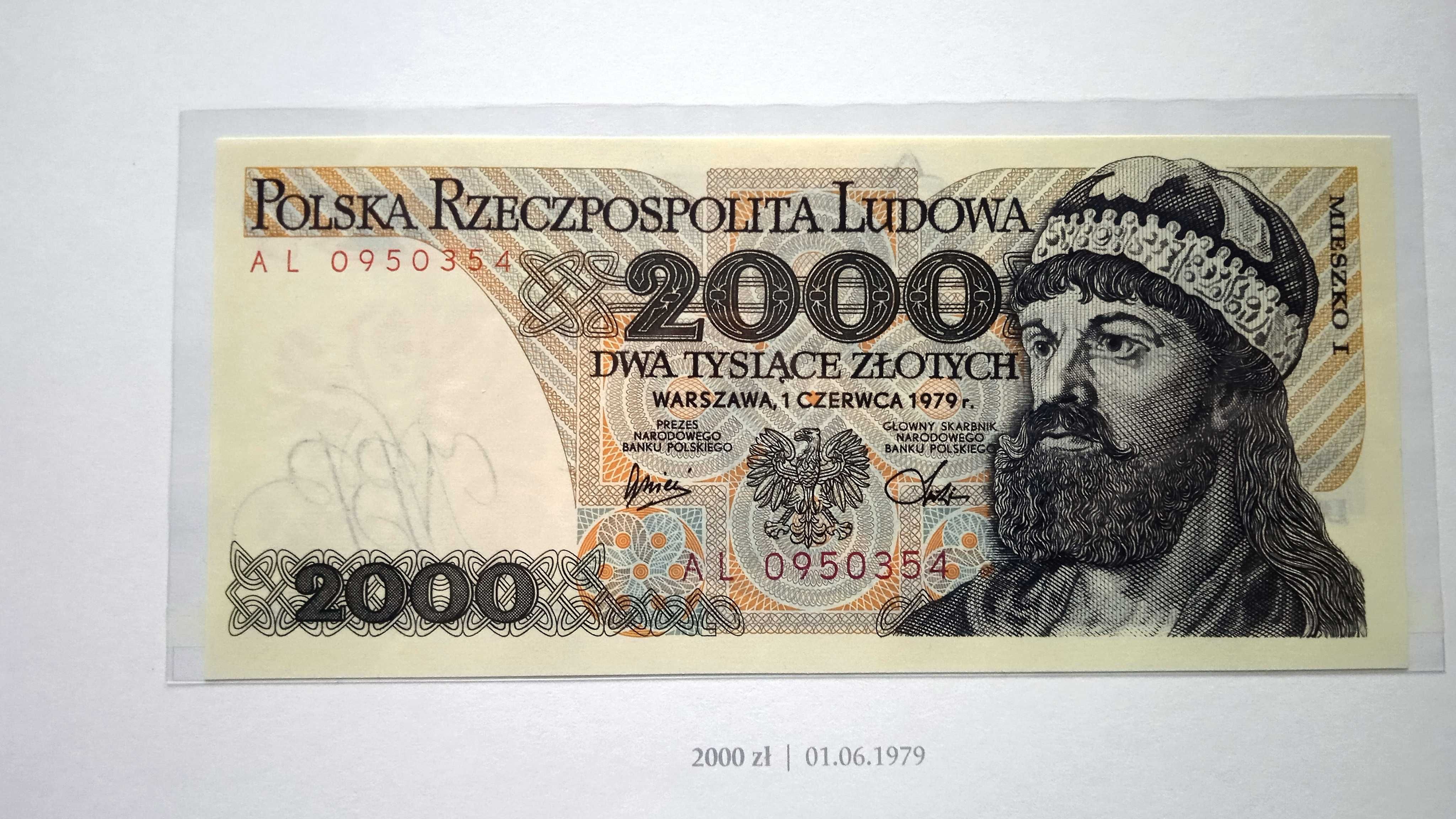 Banknot PRL   2000 zł   1979    AL   st.1 UNC