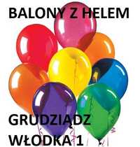 Balony z Helem, napełnianie helem - wesela, urodziny, imprezy, 18-stki