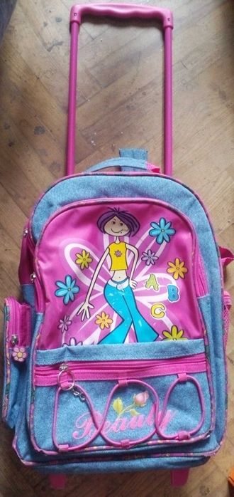 2 штуки в школу рюкзак сумка на колесах для девочек winx цена за все