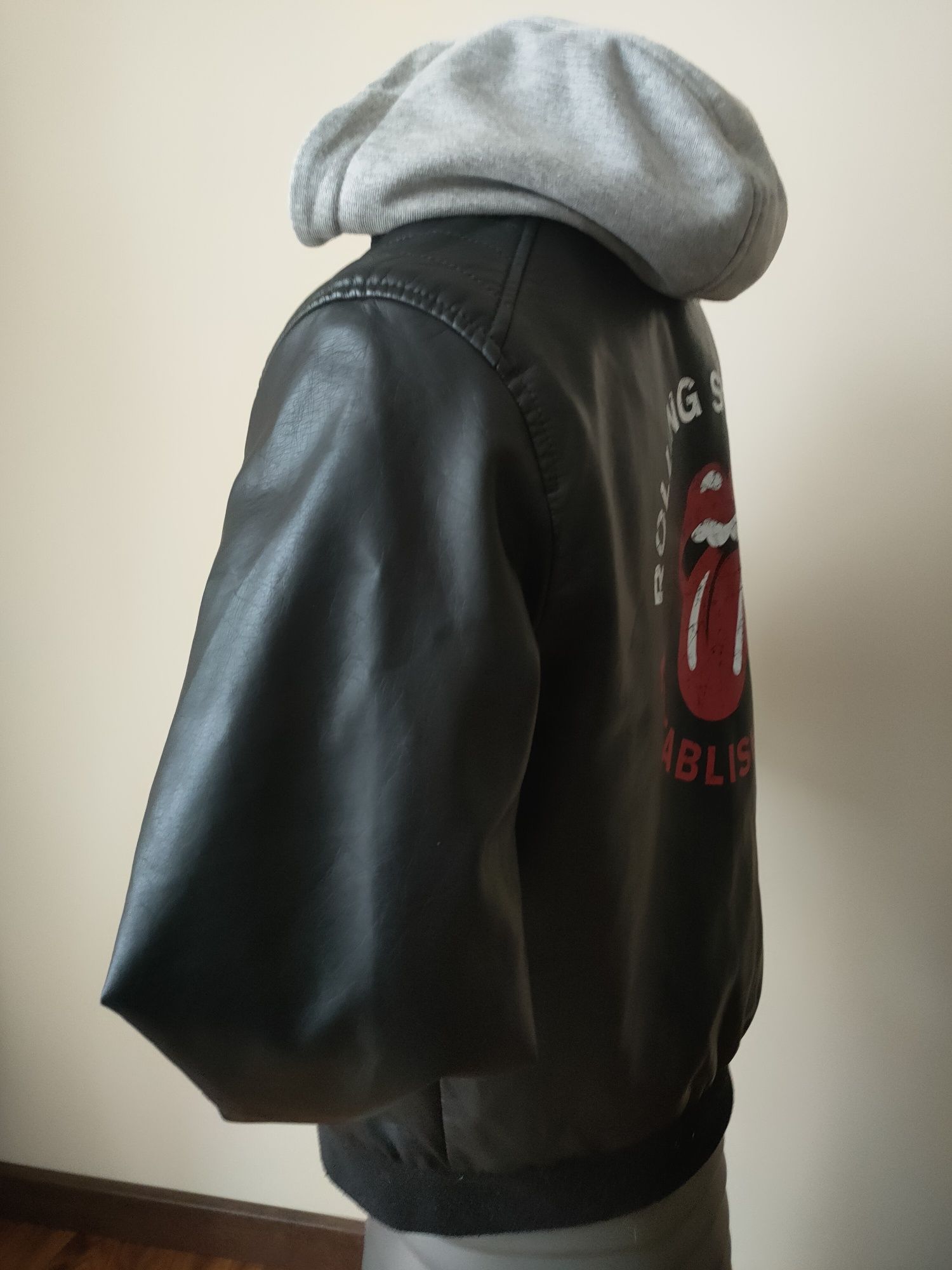 Zara підросткова куртка, бомпер, чорна  на ріст 164