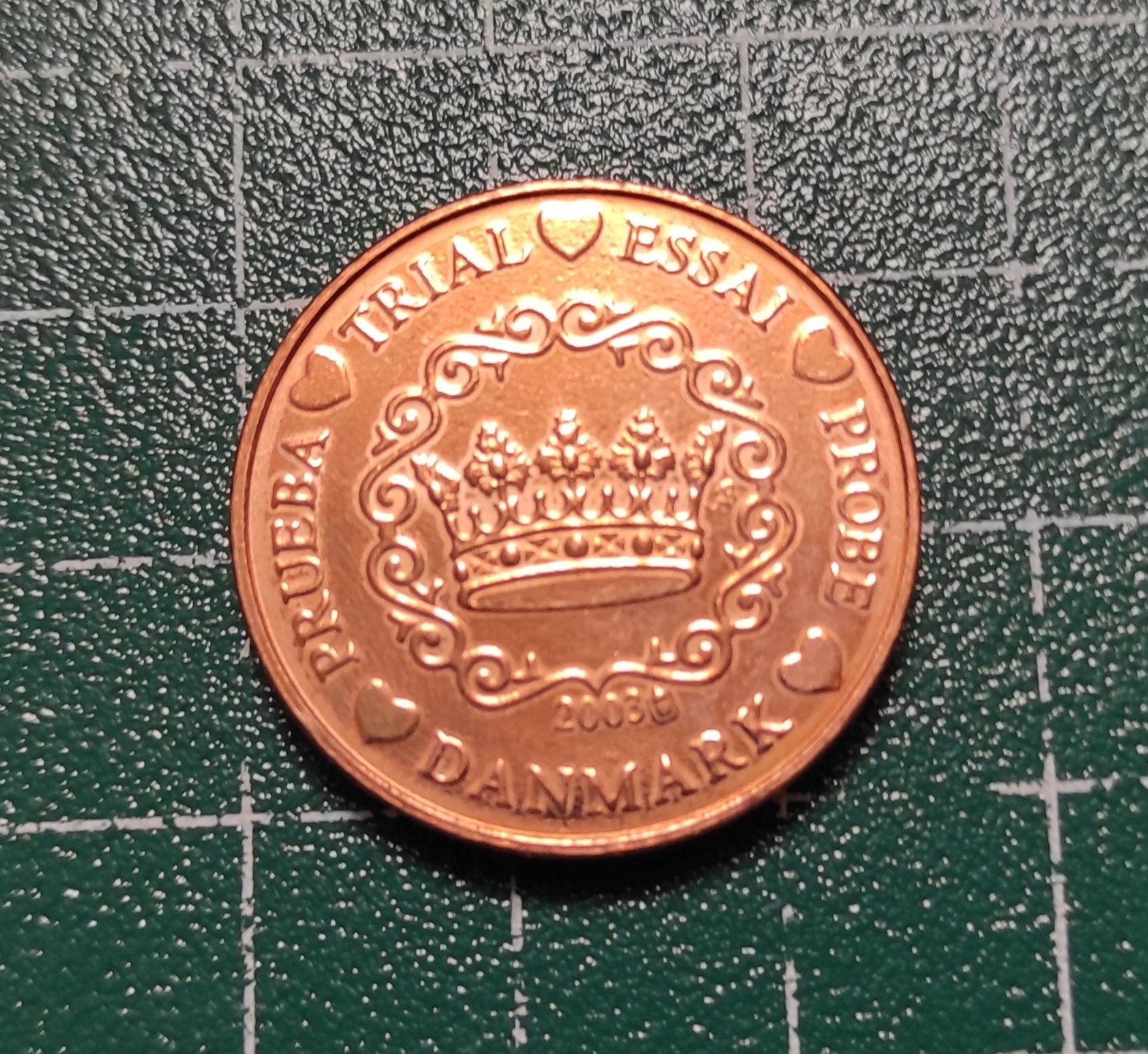 2 euro cent próbna Dania 2003