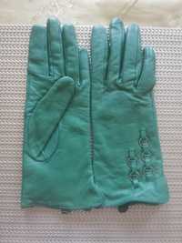 Damskie rękawiczki skórzane