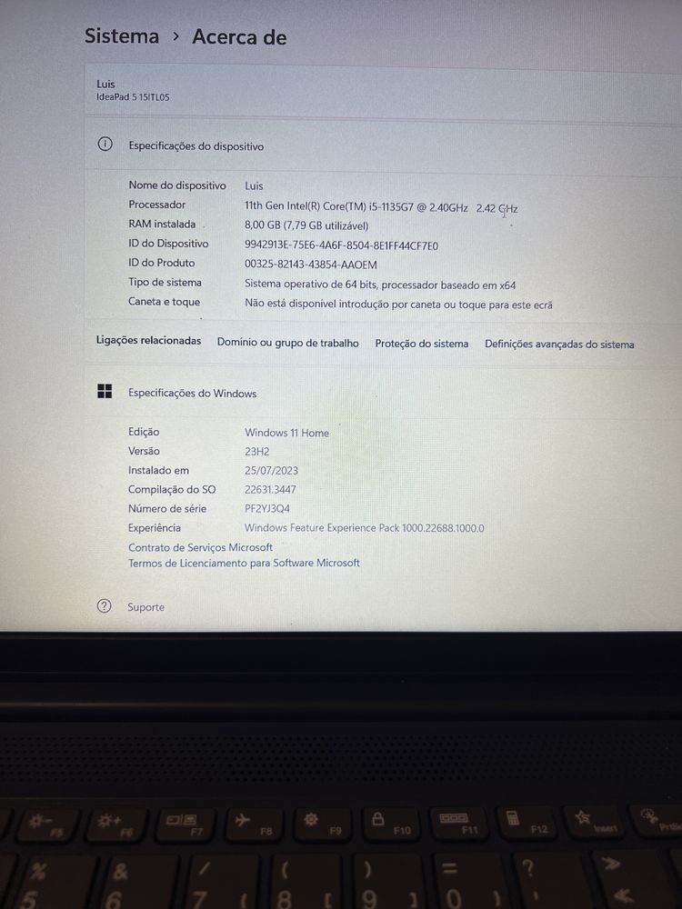 Vendo lenovo ideapad5