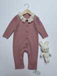 62 68 George vintage cudny rampers knit z kołnierzykiem prążkowany UK