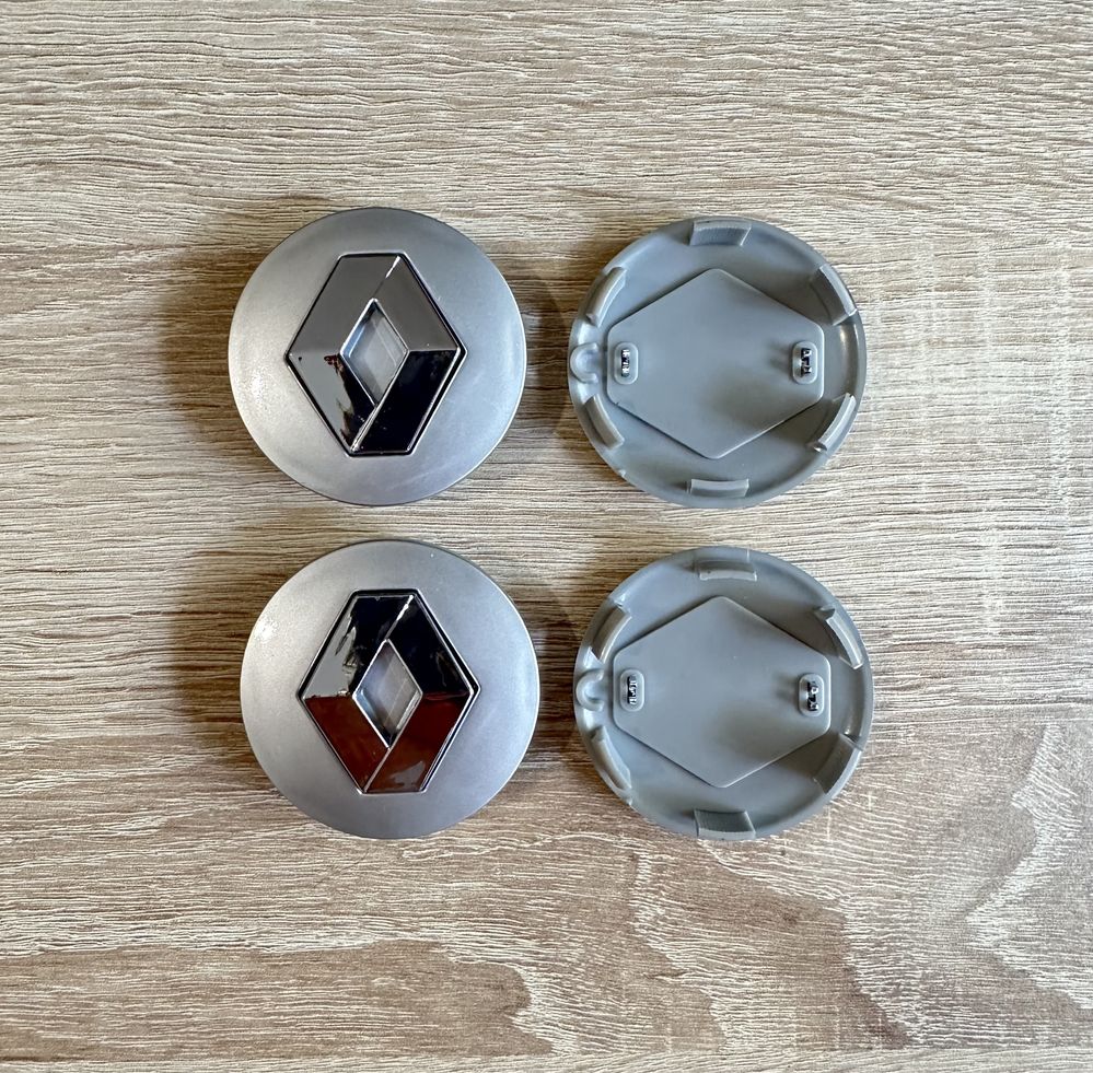 Conjunto 4 Centros Jantes Renault 54mm 56mm 57mm 60mm 65mm 68mm