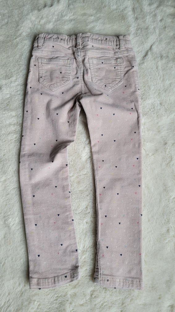 Spodnie sztruksowe dziewczęce H&M roz. 110