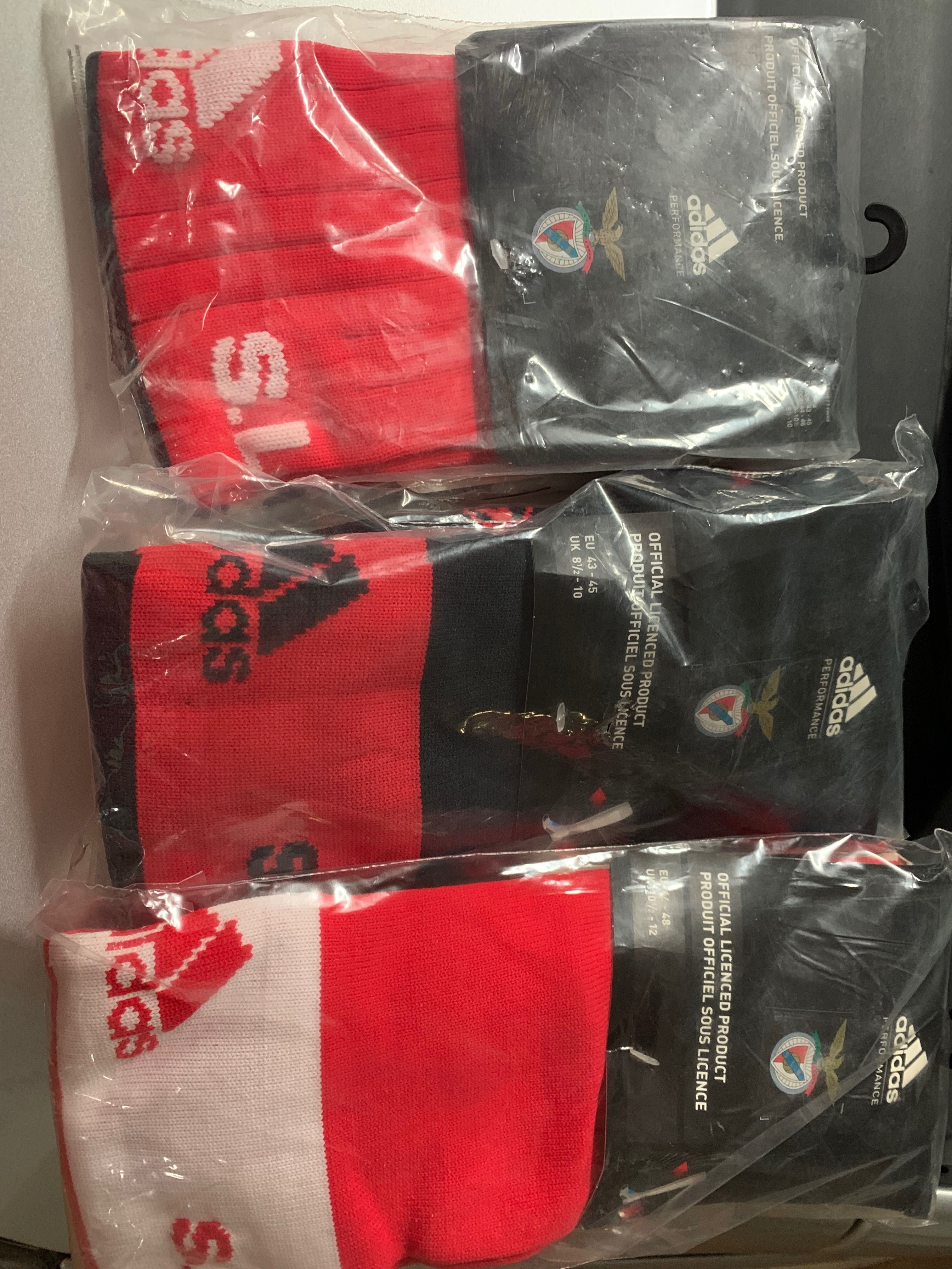 Meias NOVAS de Futebol “Adidas” e “Adidas SLBenfica”