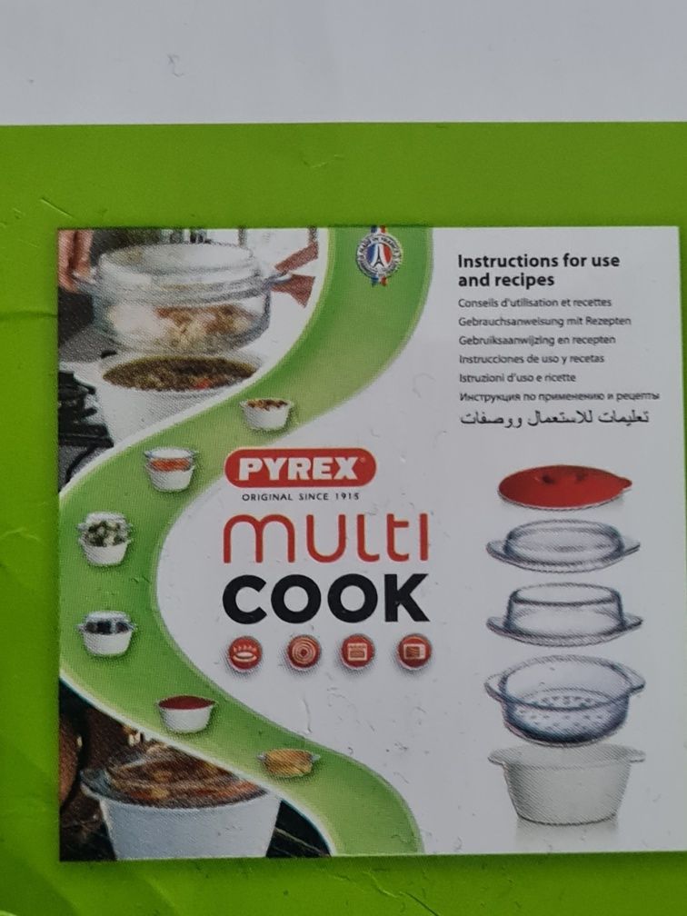 Pyrex Multilcook nowy żaroodporne naczynie wielofunkcyjne nowe