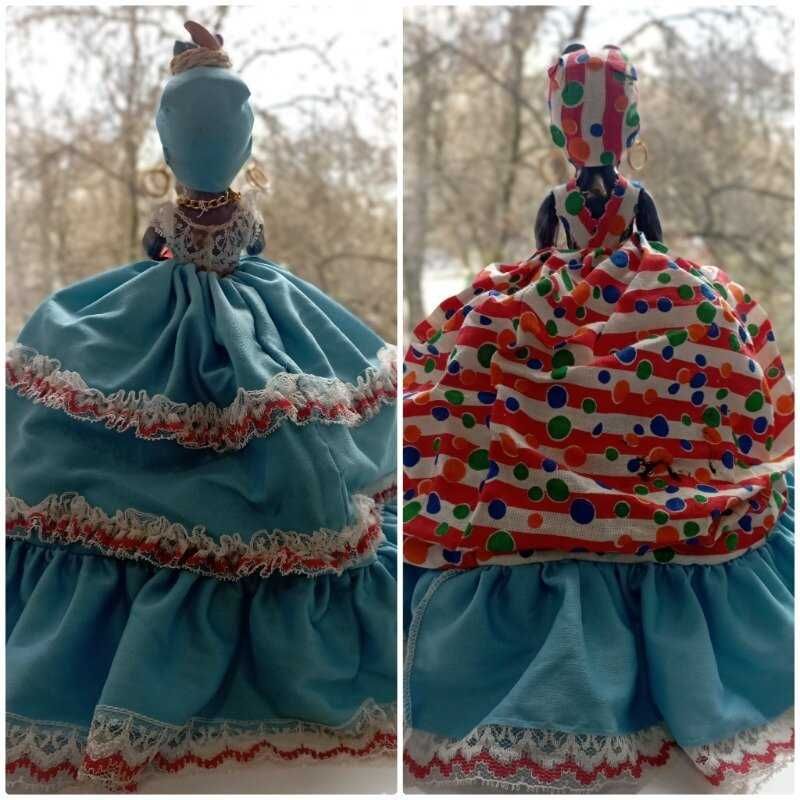 Етнічна лялька 2 обличчя этническая двуликая кукла США