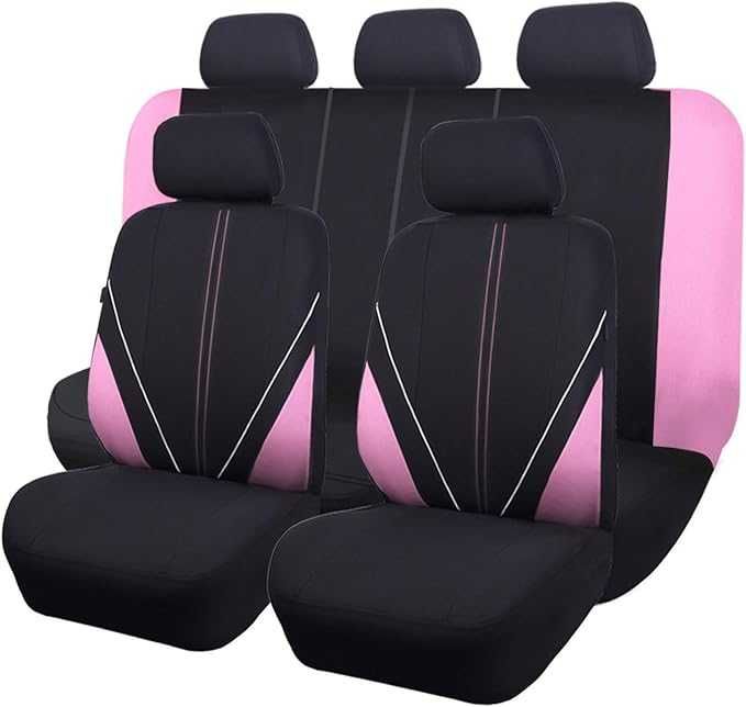 Pokrowce czarno różowe