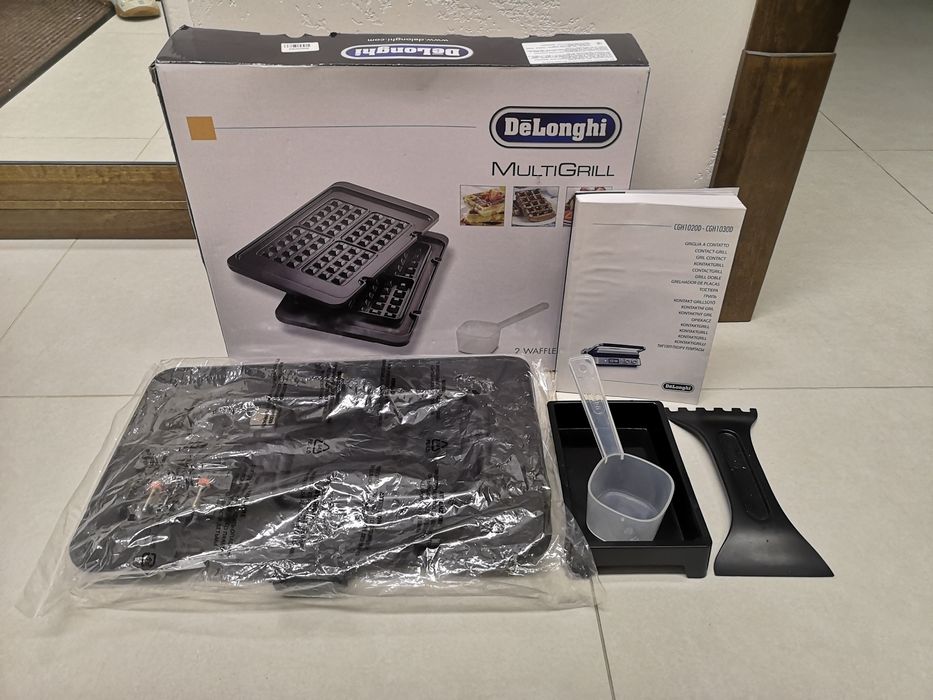 Электрогриль вафельница DeLonghi CGH1020D + DLSK151 гриль multigrill