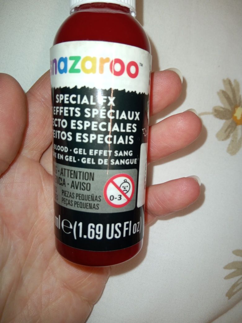 Maquilhagem de efeitos especiais, gel de sangue, Snazaroo