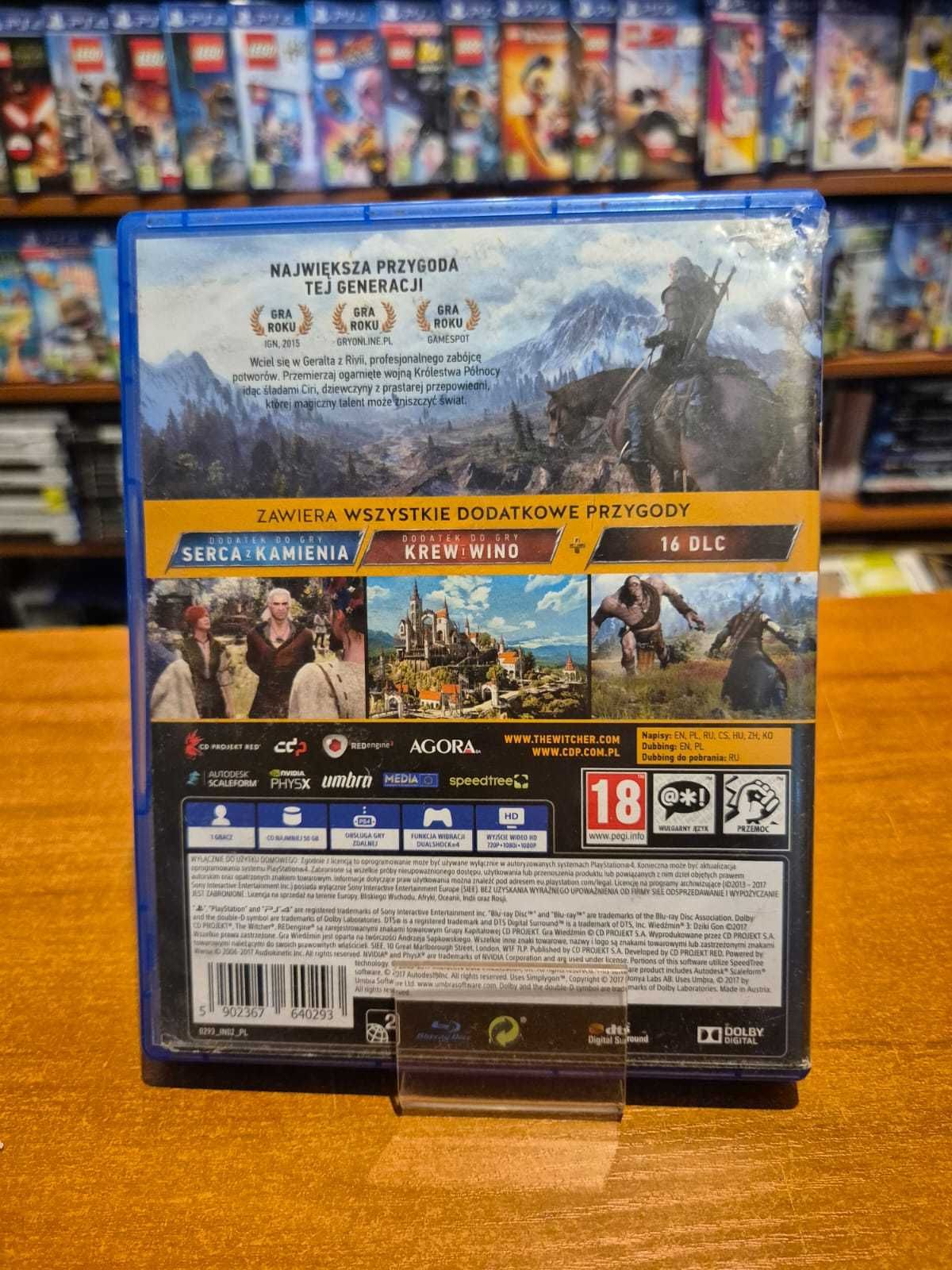Gra Wiedźmin 3 Dziki Gon GOTY PS4 PL / Game Of The Year / Poznań /