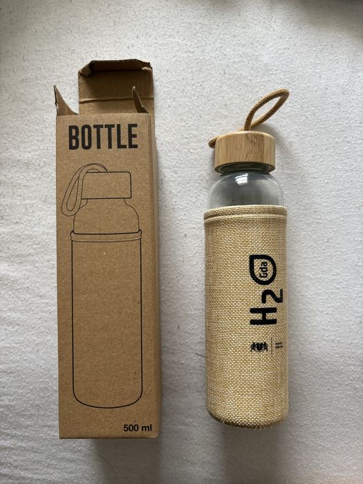 Butelka Szklana 500ml NOWA oficjalny merch miasta GDAŃSK
