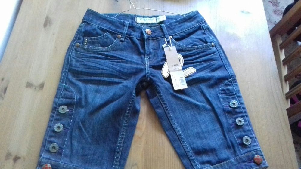 Rybaczki jeans NOWE