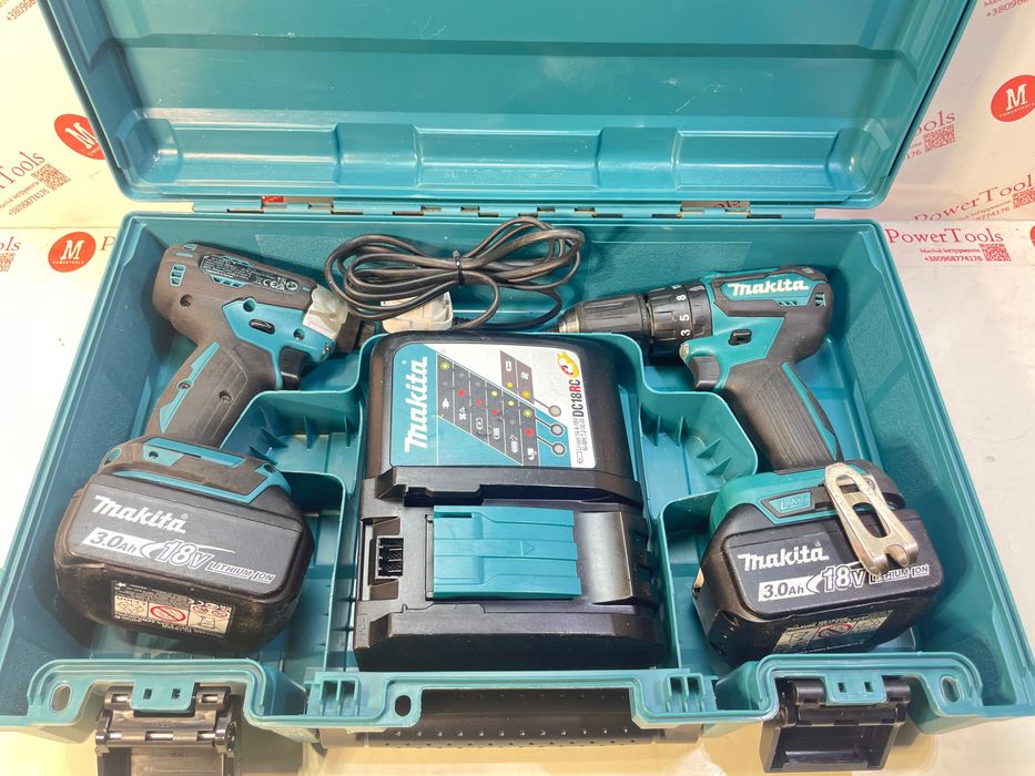 Makita DTD157/DHP483/комплект акумуляторного  інструмента макіта 18в