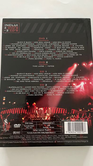 Xutos & Pontapés ‎– Estádio do Restelo 2009 - 2cd + 2 dvd