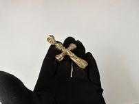 Krzyż z Brylantami 29,47g / 0,18ct ! Zawieszka złota 585pr 14k