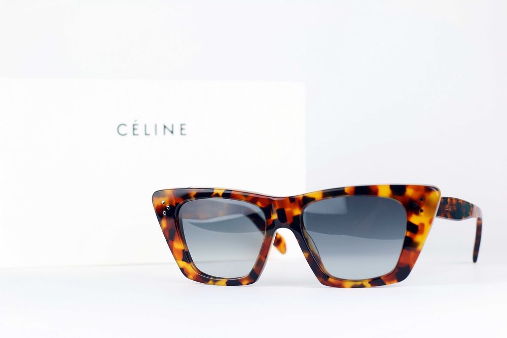 Celine! Okulary damskie,NOWE,ORYGINALNE, kocie oko, havana. OKAZJA