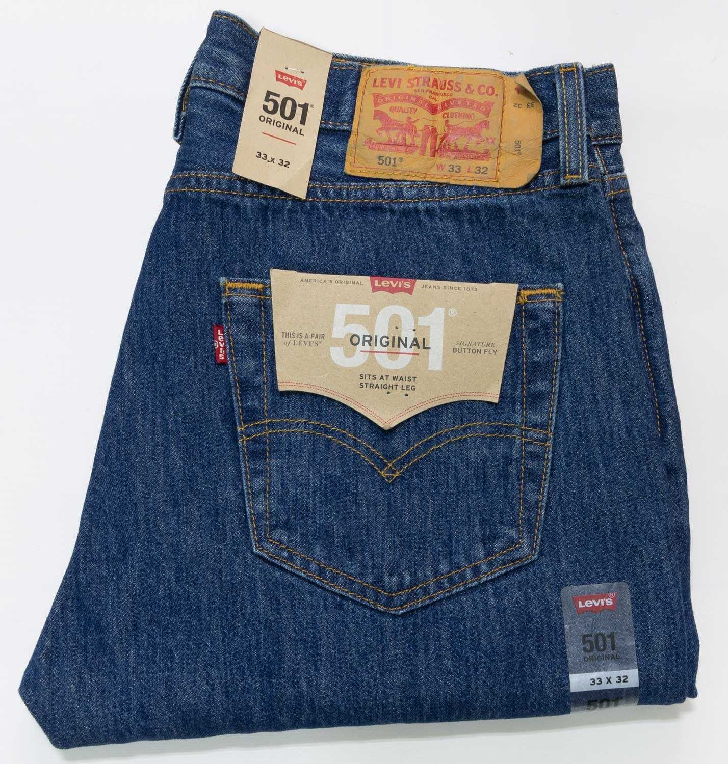 Мужские джинсы Levis 501 Dark Stonewash, 005010194 Левис, Ливайс США