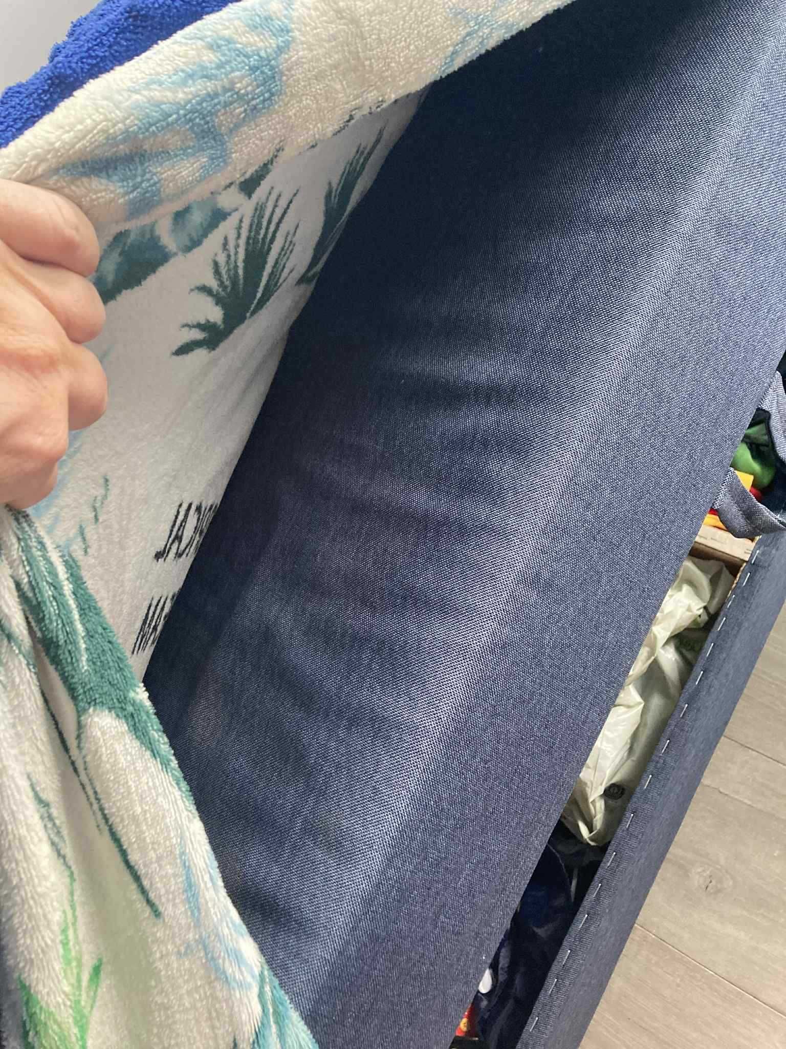 łóżko tapczan  dla dziecka ze schowkiem pojemnikiem okazja!