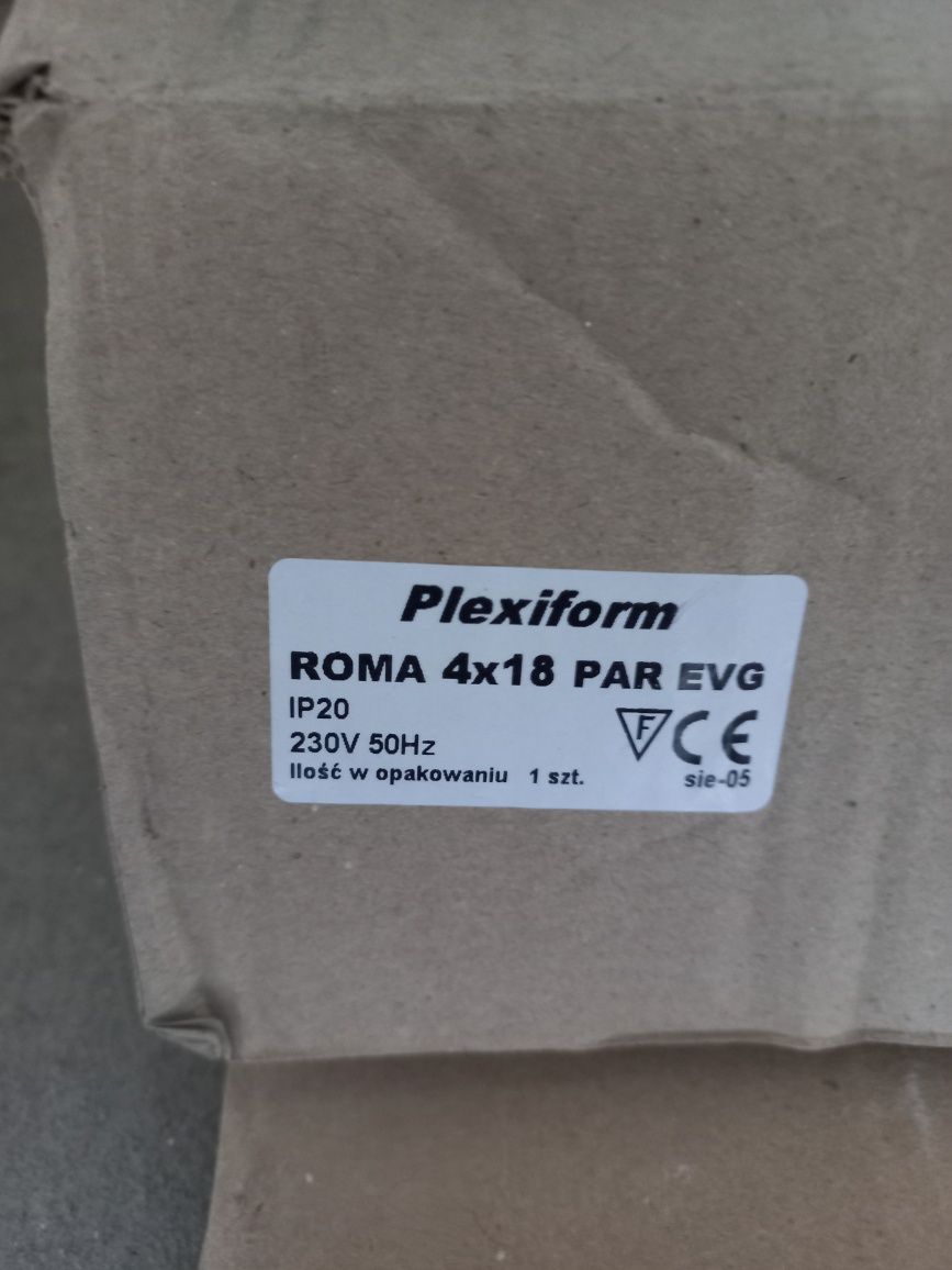 Oprawa rastrowa pod sufit kaseton PXF ROMA 4x18W PAR EVG stan super