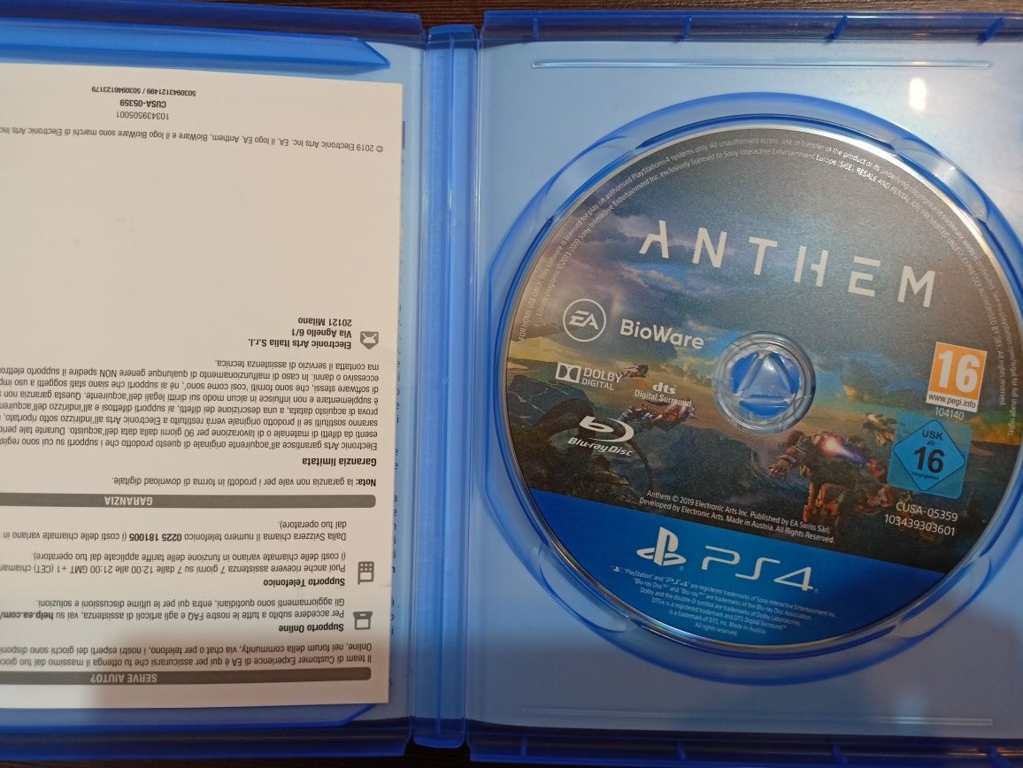 Anthem Gra na PS4