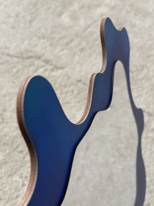 Retro lustro ścienne o nieregularnym ksztalcie Modern Design kolorowe