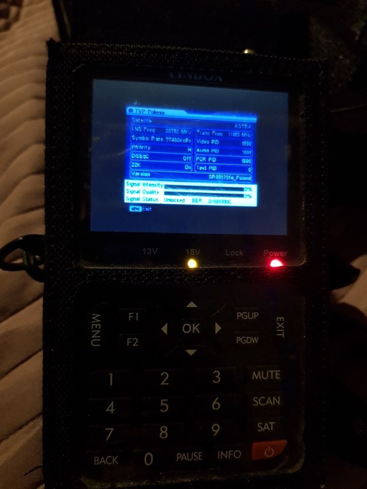 Miernik sygnału satelitarnego Linbox sf-9000 do ustawiania anten satel