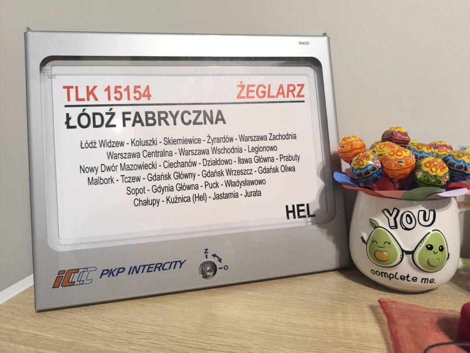 Tablica relacyjna kolekcjonerska TLK Żeglarz