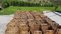 4 cestos vindimos em madeira de castanheiro 50€ cada. Valor fixo