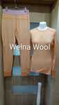 Komplet zestaw termiczny wełniany, koszulka i getry Wełna Wool,  XL
