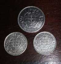 Moedas em Prata 10 centavos e 20 centavos