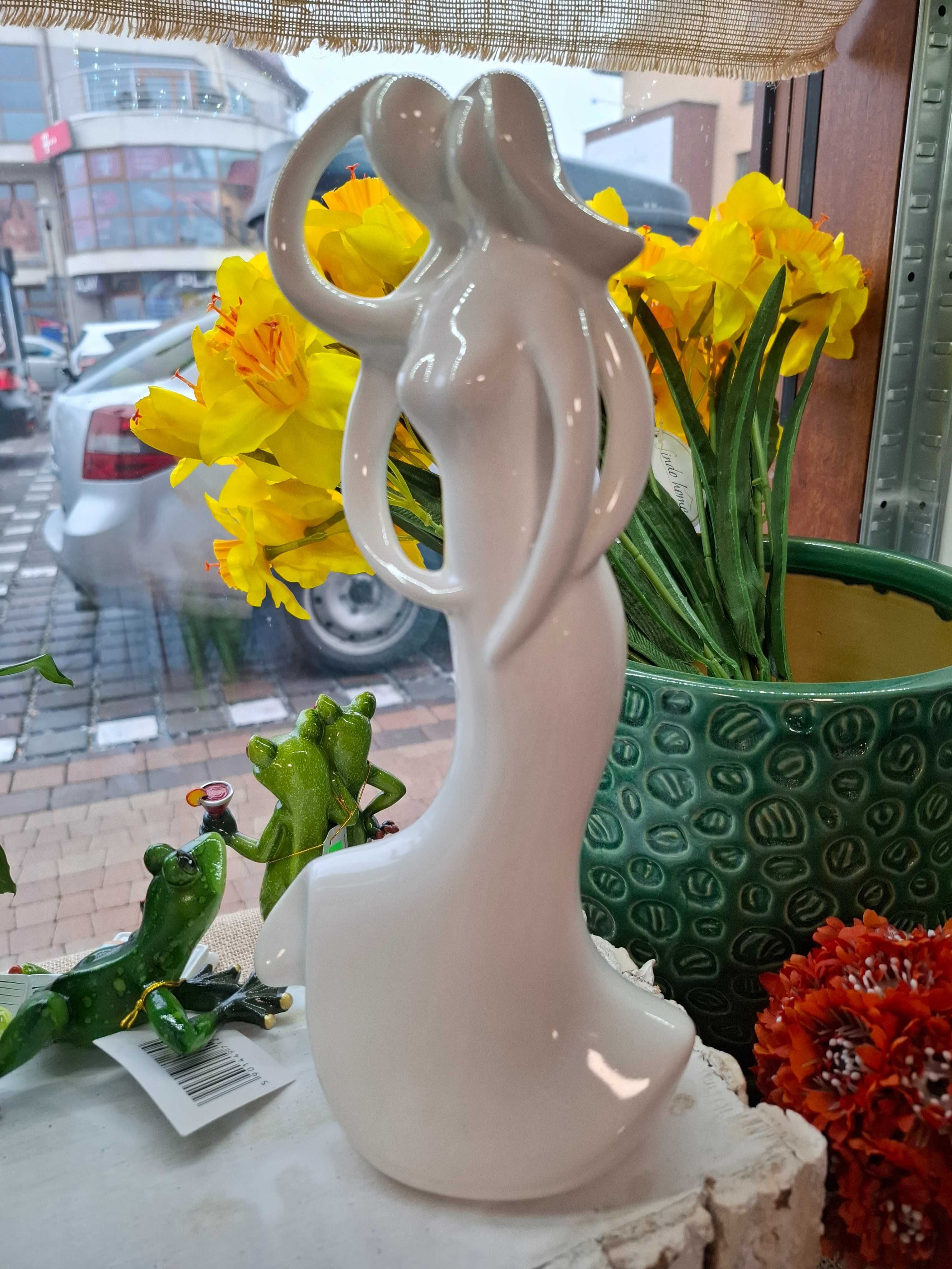 Figurka para ceramiczna biała rocznica