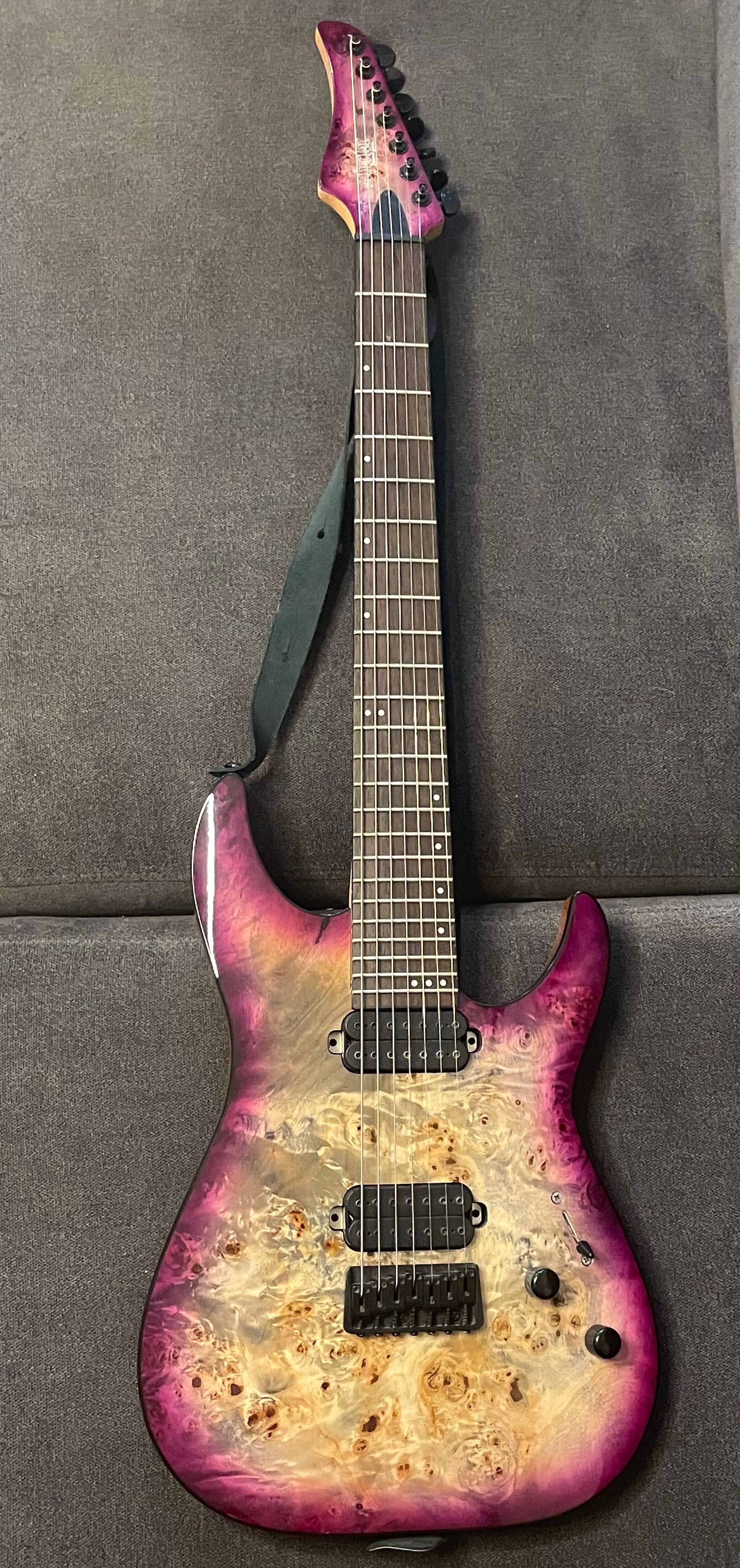 Schecter C-7 Pro 7 String, Aurora Burst