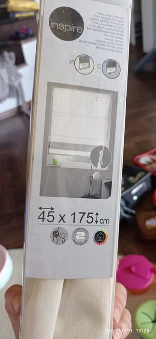 Roleta rzymska gotowa 45/175 beżowa