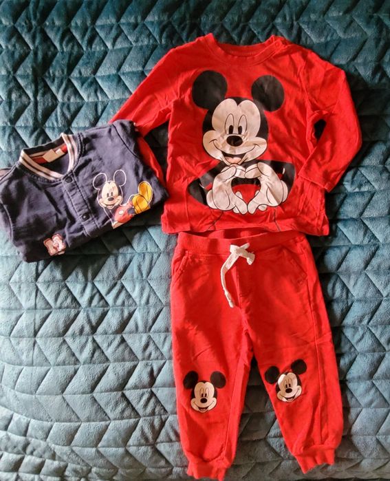 9 szt. Ubranka niemowlęce 86 Myszka Miki Disney