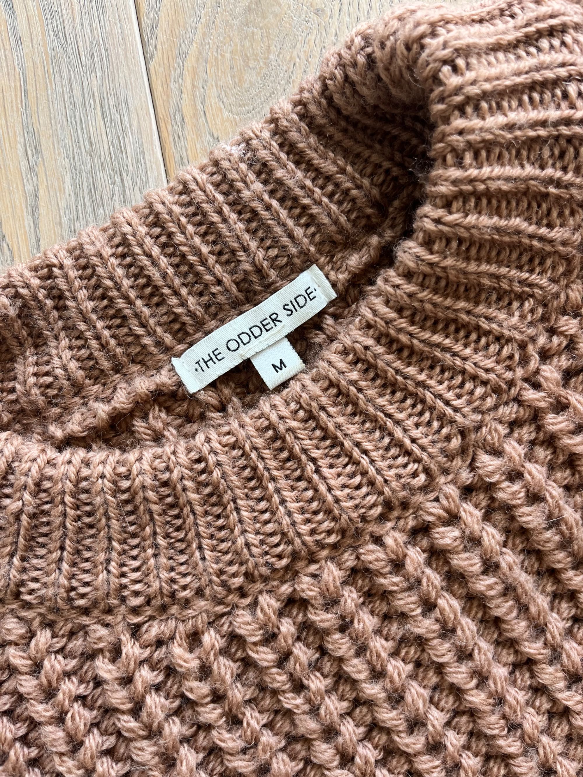 The Odder Side sweter jasny brąz