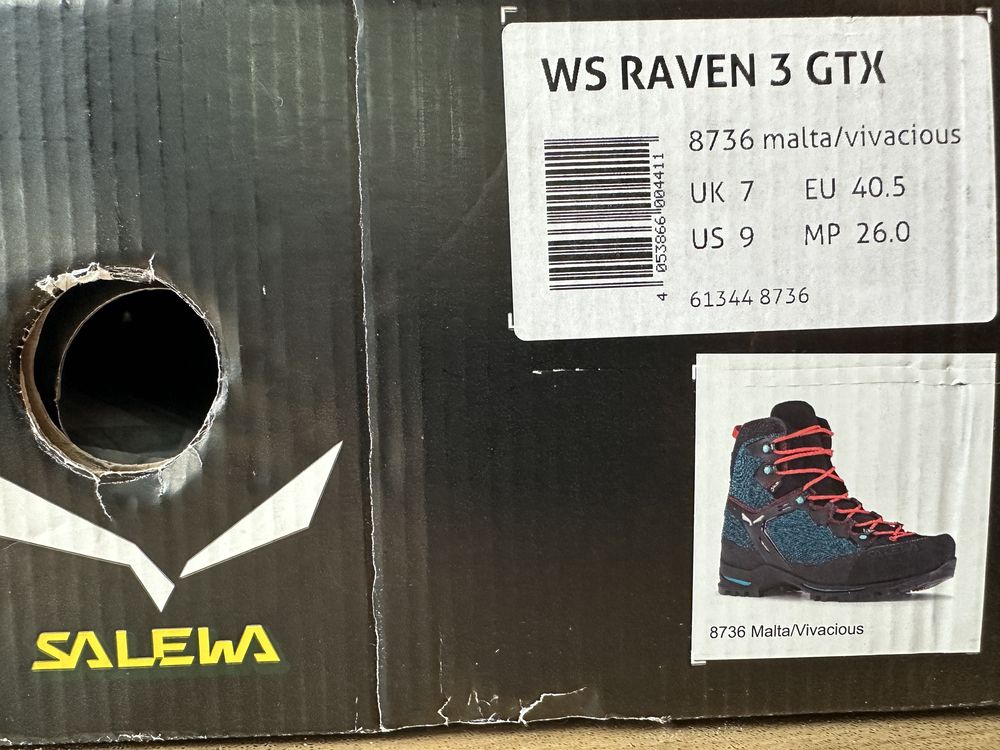 NOWE Buty wysokogórskie damskie SALEWA WS RAVEN 3 GTX rozmiar 40.5