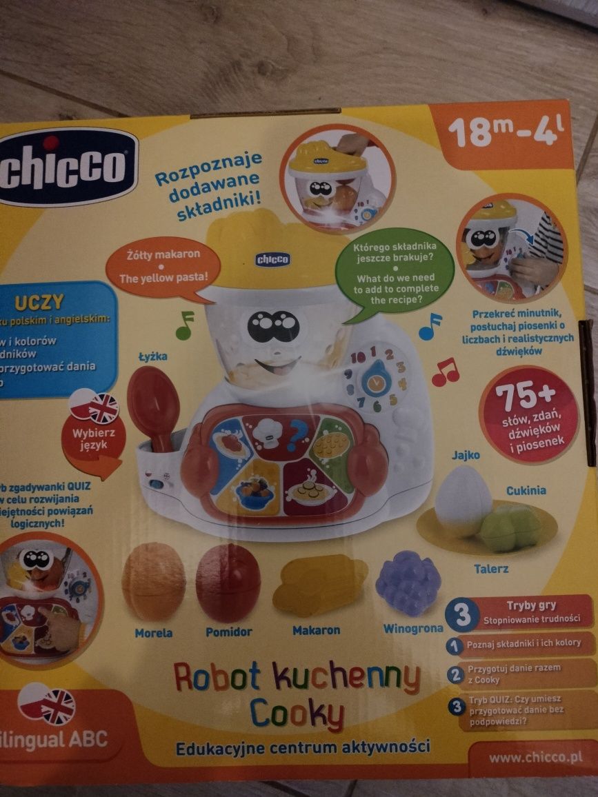 Nowa zabawka Chicco, zabawka interaktywna Robot kuchenny Cooky