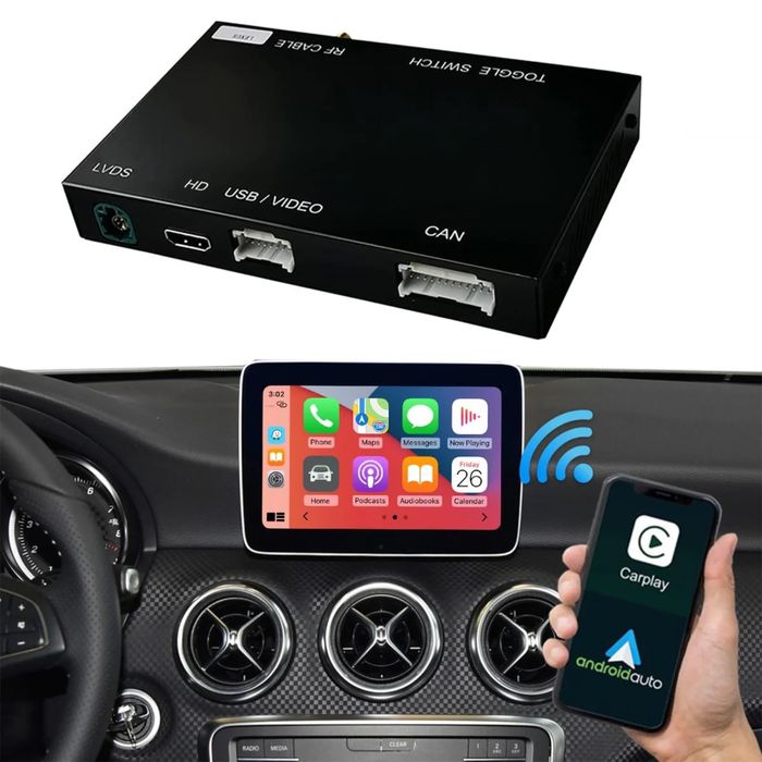 Bezprzewodowy Retrofit Kit Carplay Android Auto Do Mercedes Benz