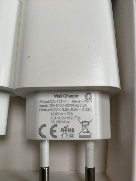 3x Ładowarka sieciowa USB typ C do Apple 20 V CA-15T-F biały + kable