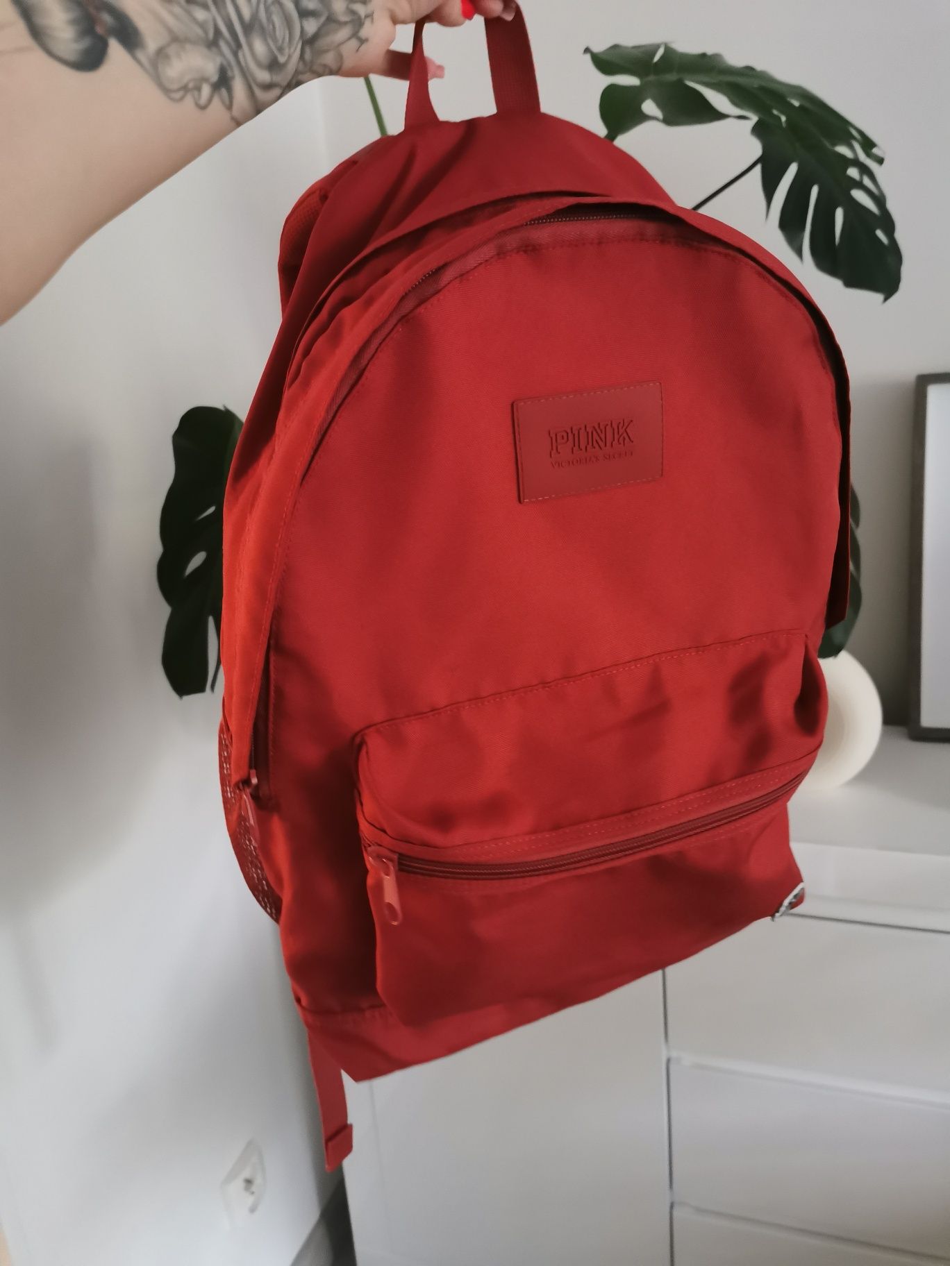 Bordowy plecak Victoria's Secret maroon backpack