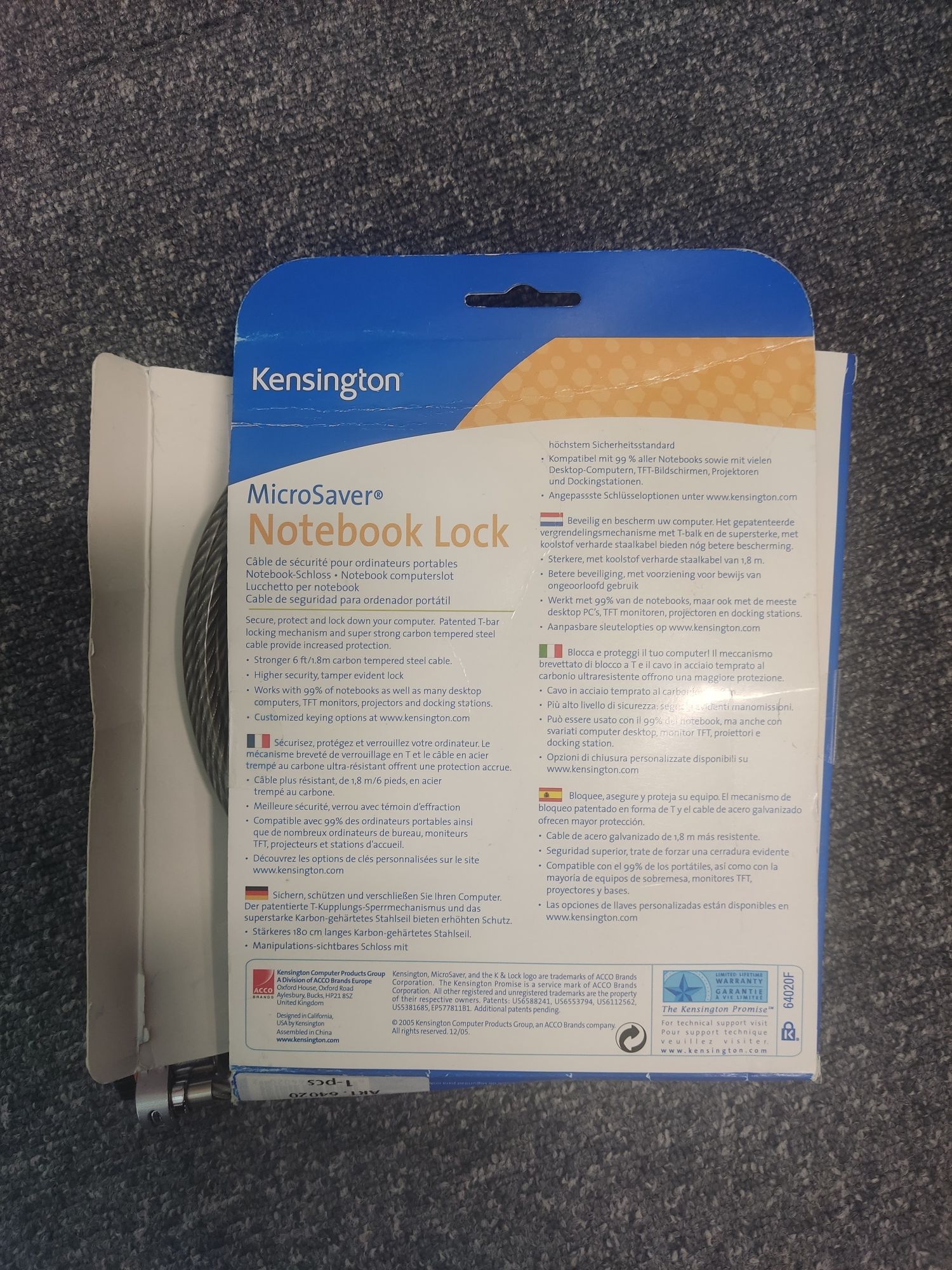 Notebook lock blokada nigdy nie używana