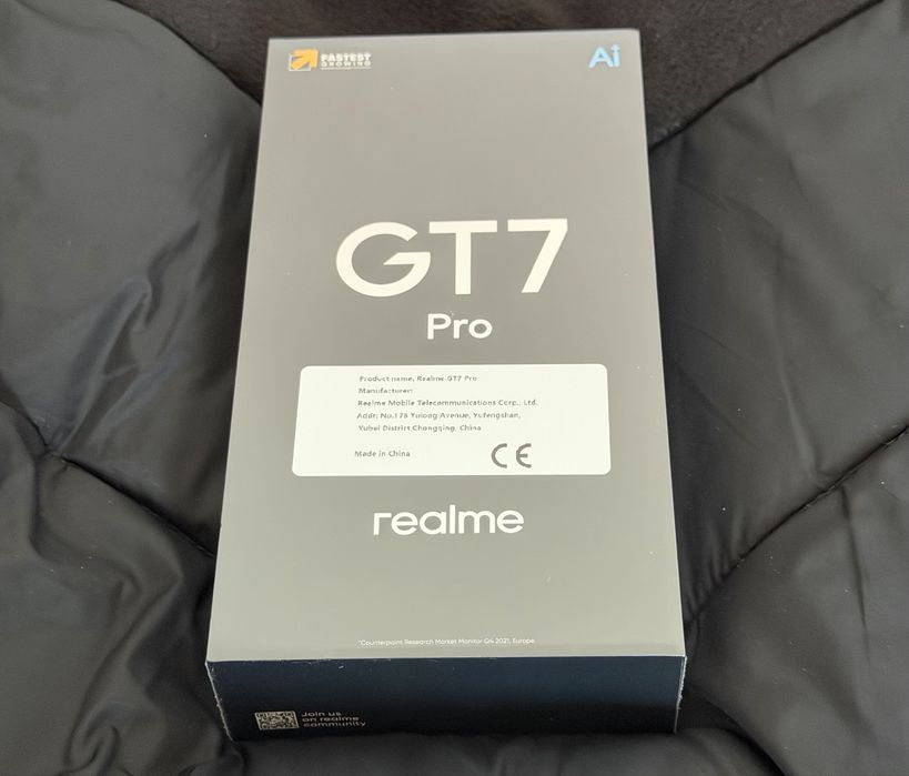 NOWY Smartfon realme GT 7 Pro 12 GB / 512 GB 5G szary WYSYŁKA