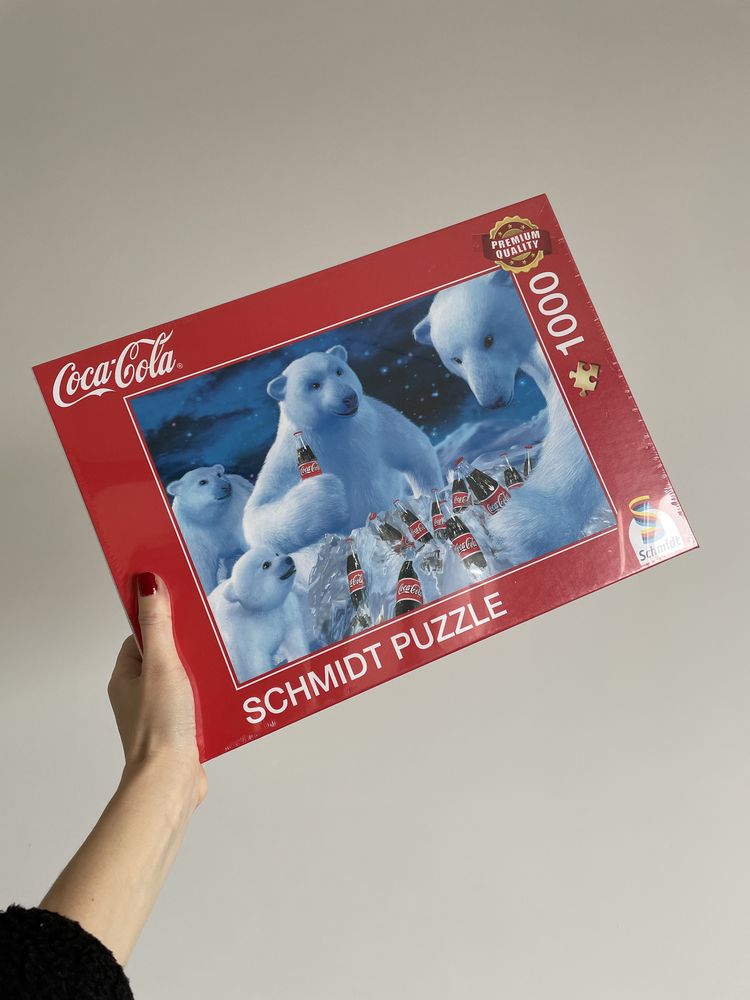 Пазли новорічні різдвяний пазл кока кола coca cola зимовий ведмідь