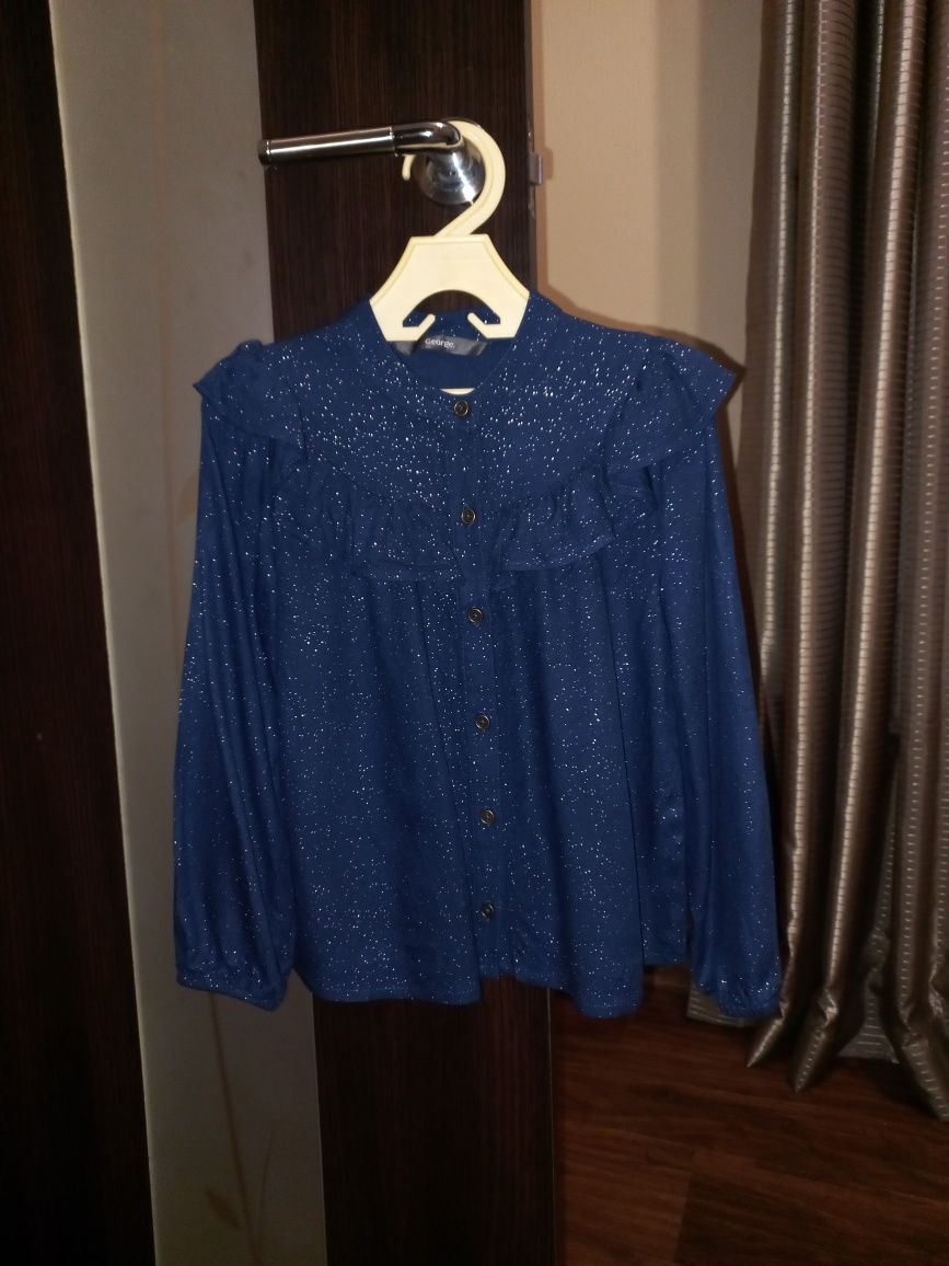 Фирменная модная рубашка блузка на девочку 5-6 лет