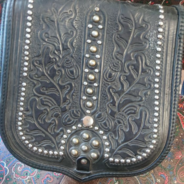 Сумка шкіряна байкерська та інше