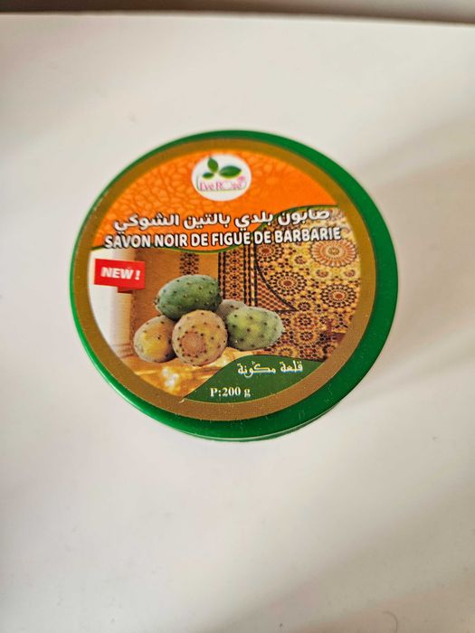 Czarne mydło z opuncją figową z Maroko