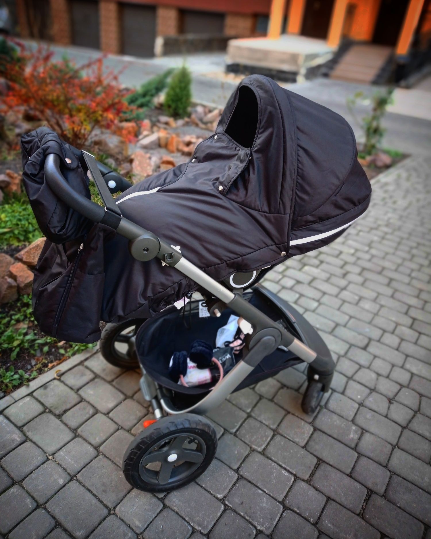 Каляска stokke trailz 2в1.  Зимовий комплект в подарунок.